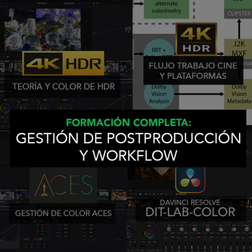 Formación Gestión de Postproducción y Workflow