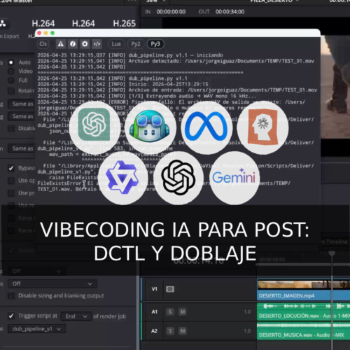 Curso Online Vibecoding IA para Post: DCTL y Doblaje
